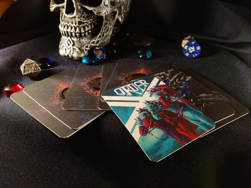 Every card is printed on two-layer paper, with metallic details and soft-touch foil for a high-quality feel and protection.